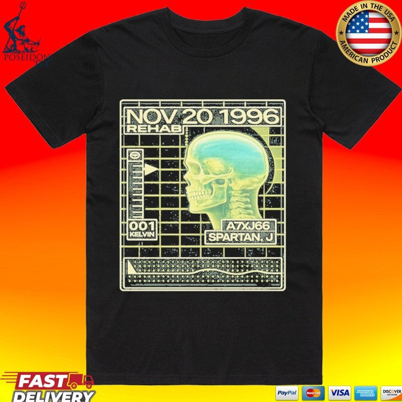 John Spartan Cryo Readout Demolition Man Inspired Retro Sci-fi T-shirt