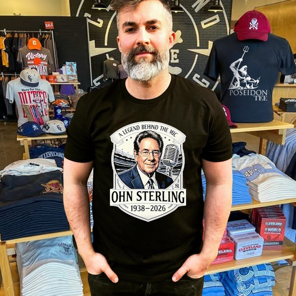 John Sterling A Legend Behind The Mic 1938-2026 T-shirt
