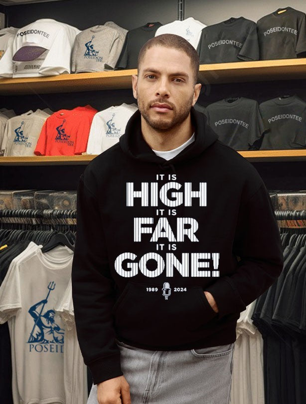John Sterling It Is High It Is Far It Is Gone 1989-2024 T-shirt