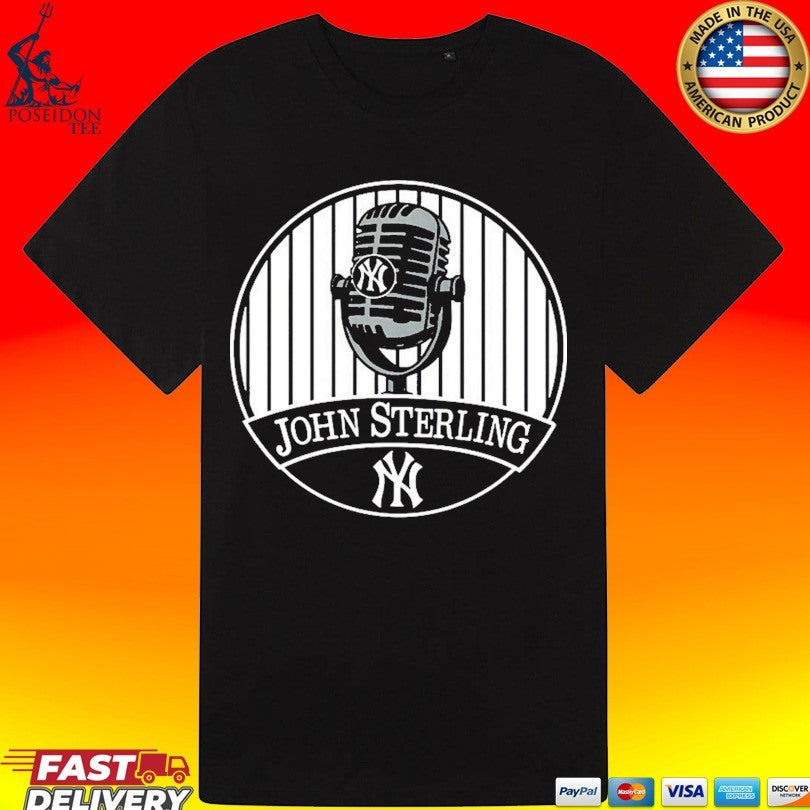 John Sterling Voice of the Yankees Memorial Tribute T-shirt