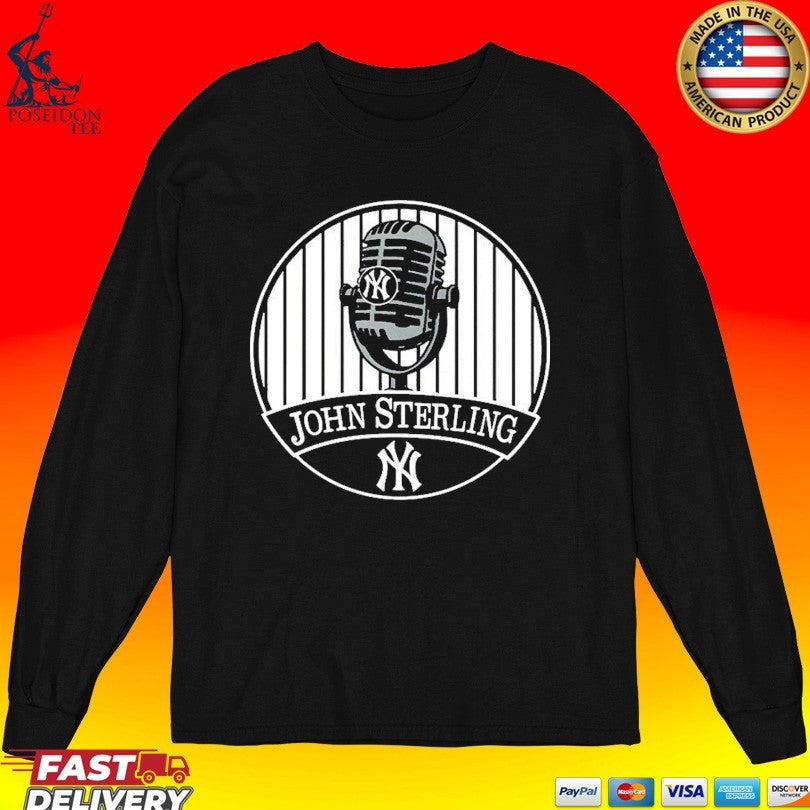John Sterling Voice of the Yankees Memorial Tribute T-shirt