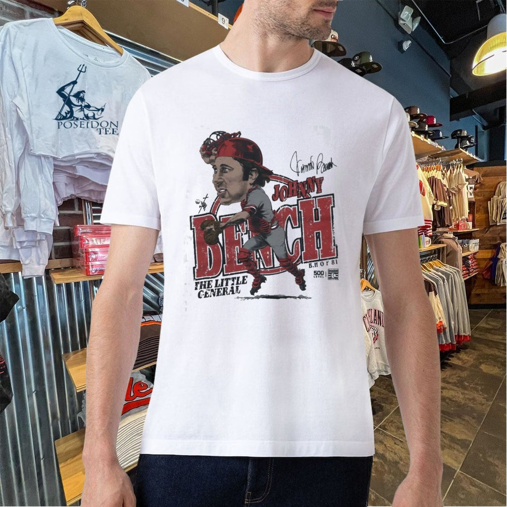 Johnny Bench Cincinnati Bruce Stark Collection T-shirt