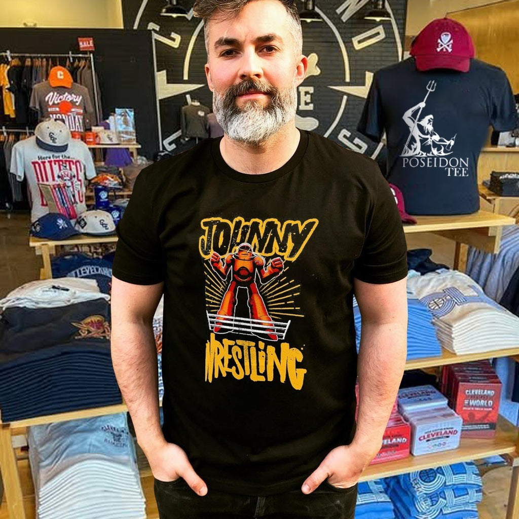 Johnny Gargano Johnny Wrestling Robot T-shirt