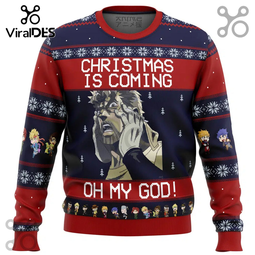 Jojo’s Bizarre Adventure Joseph Joestar Oh My God Ugly Sweater 2025