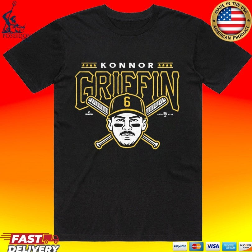 Jolly Konnor Pittsburgh Pirates Baseball Griffin T-shirt