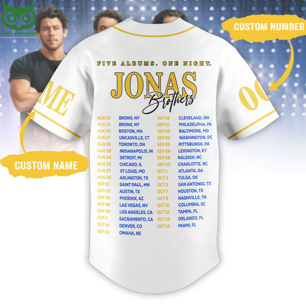 Jonas Brothers Albums Customized Baseball Jersey Shirt