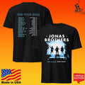 Jonas Brothers Five Albums Every Night The Tour 2024 T-shirt
