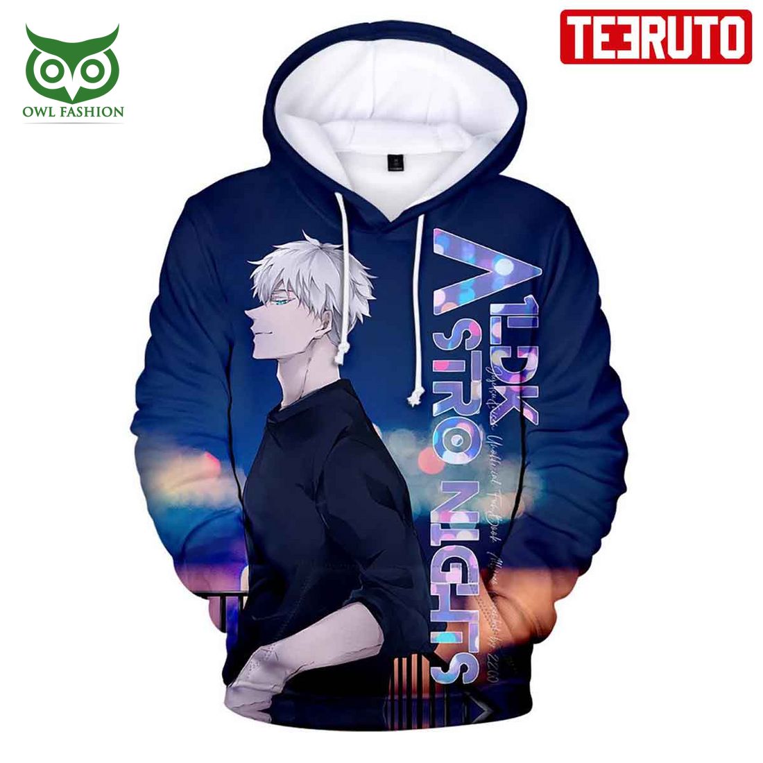 Jujutsu Kaisen Anime Astro Nights HD 3D AOP Hoodie