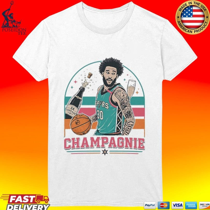 Julian Champagnie Funny Champagne T-shirt
