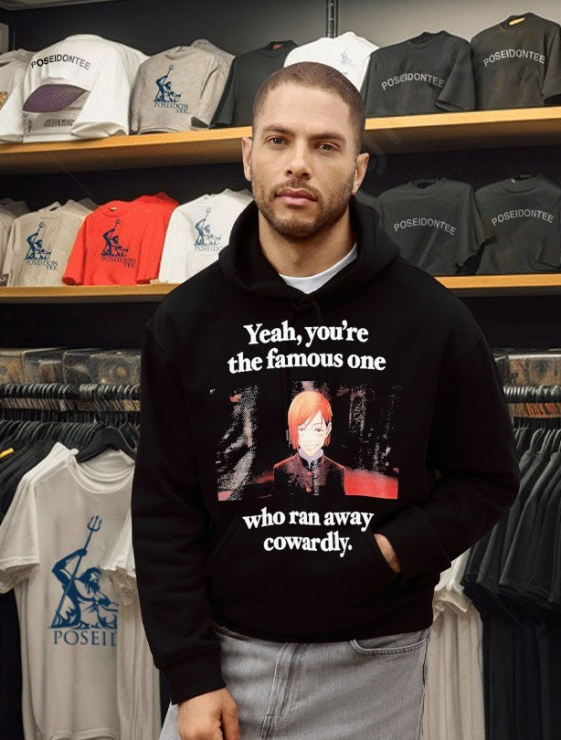 Jump Ichiban Jujutsu Kaisen Mangart Beams-jujutsu Kaisen Yeah, You’re The Famous One Who Ran Away Cowardly T-shirt