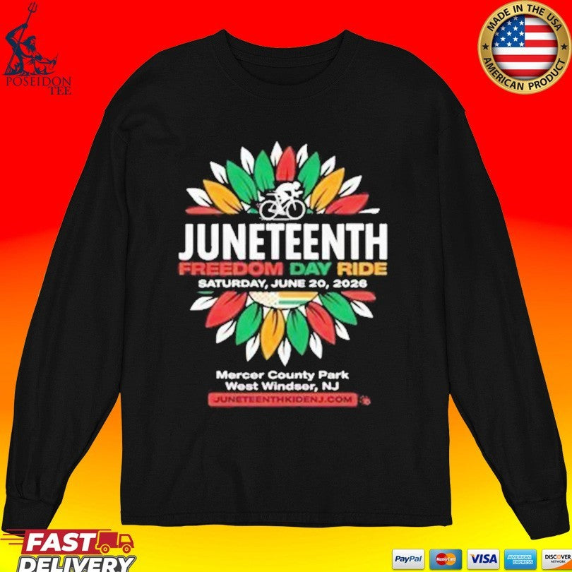 Juneteenth Freedom Day Ride Saturday June 20 2026 T-shirt