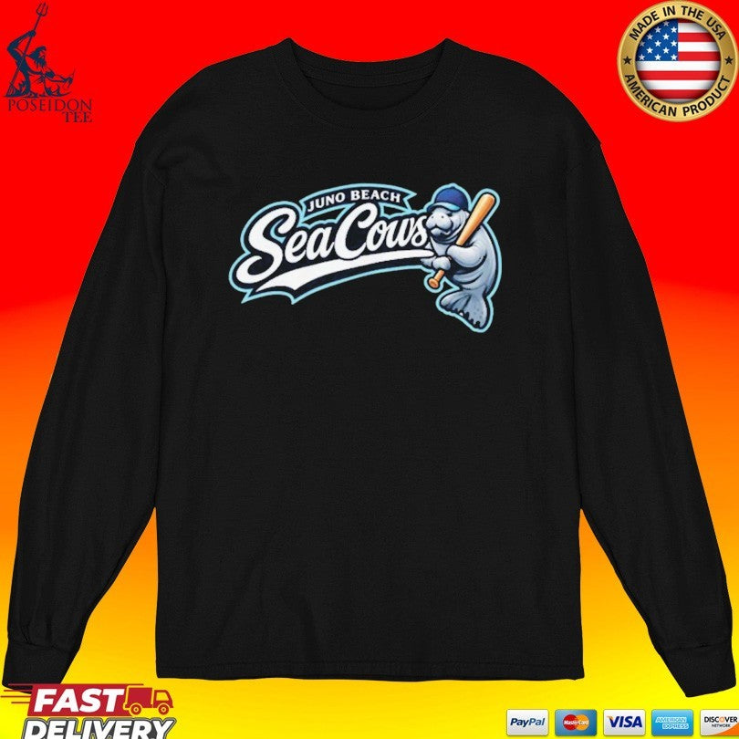 Juno Beach Sea Cows Baseball Manatee T-shirt