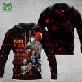 Just A Girl Who Loves Horror Movies Horror Characters Halloween 3D Hoodie