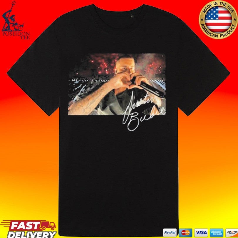 Justin Bieber Heart Sign T-shirt