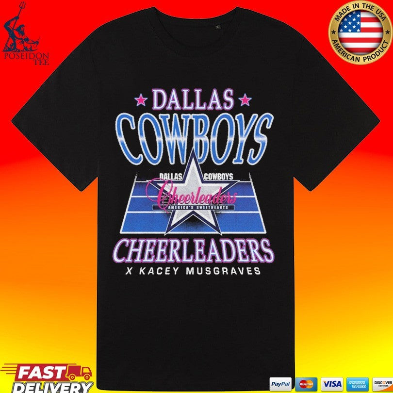 Kacey Musgraves Dallas Cowboys Cheerleaders X Km Cheerleader Star T-shirt