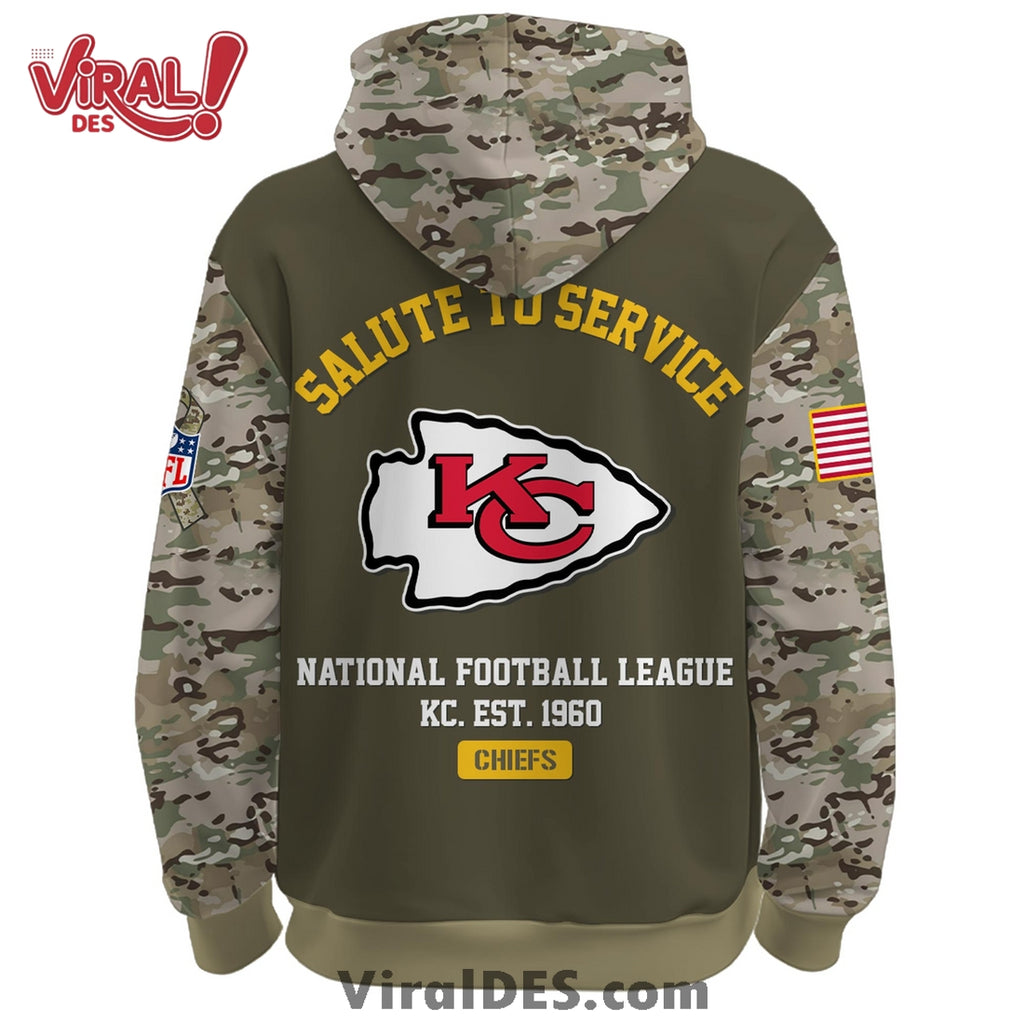 Kansas City Chiefs 2025 Salute to Service Hoodie, Long Pants