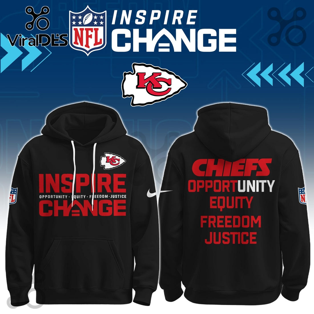 Kansas City Chiefs Inspire Change Limited Editions Hoodie And Joggers