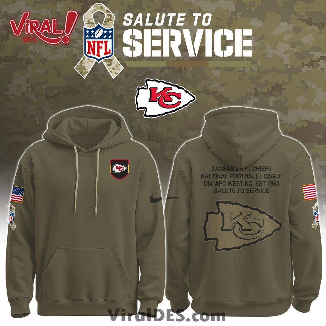 Kansas City Chiefs Salute To Service Limited Edition Shirt