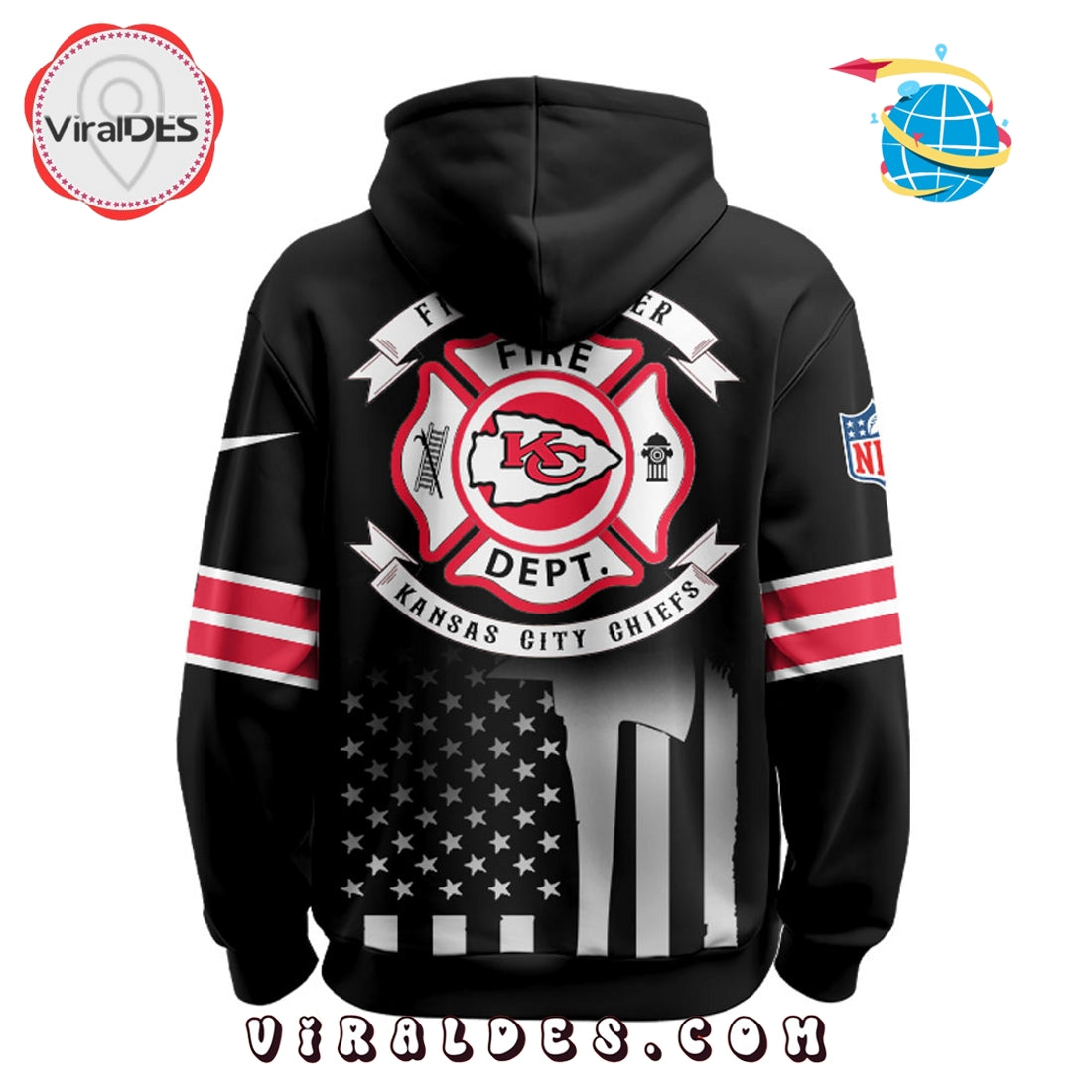 Kansas City Chiefs x Firefighter Appreciation Night Game Hoodie 2025