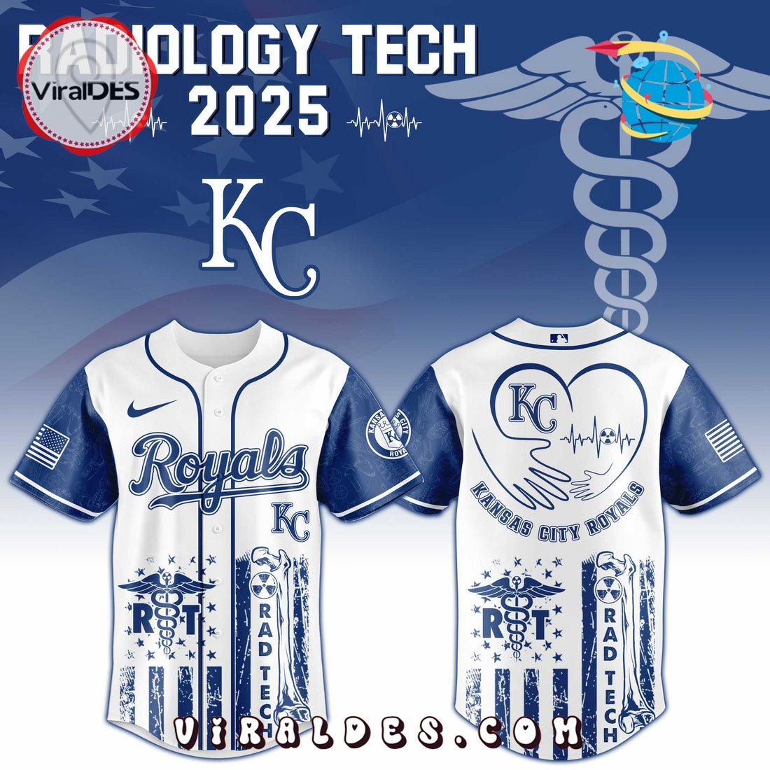 Kansas City Royals MLB x Radiology Tech Night 2025 Jersey