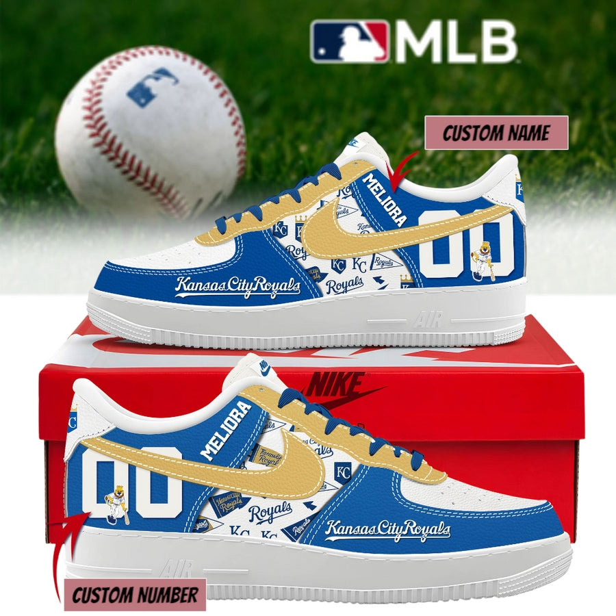 Kansas City Royals Personalized Air Force 1 Shoes