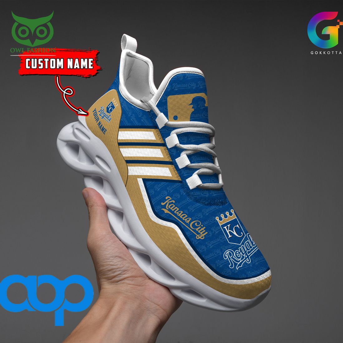 Kansas City Royals MLB Personalized New Max Soul Sneaker