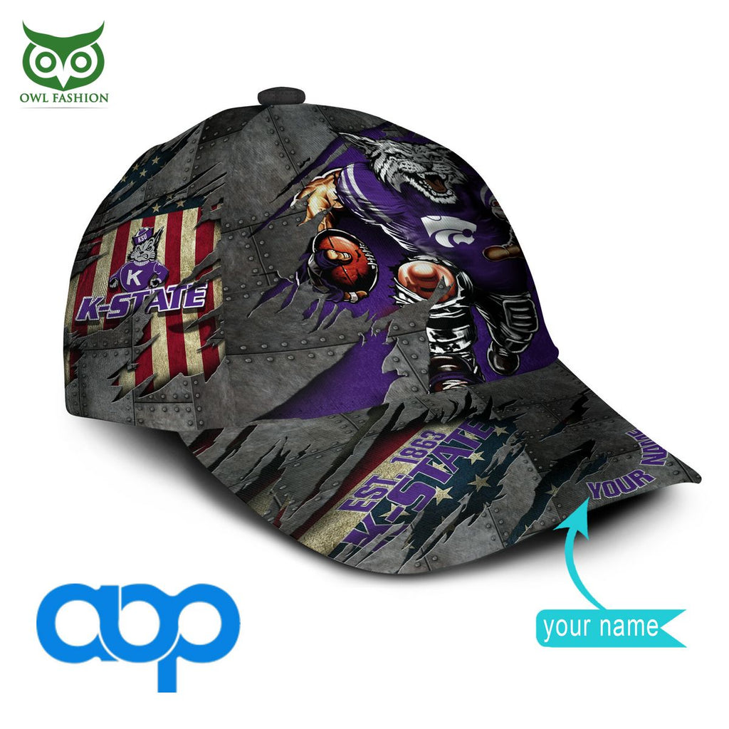 Kansas State Wildcats New 2023 Personalized NCAA Printed Cap