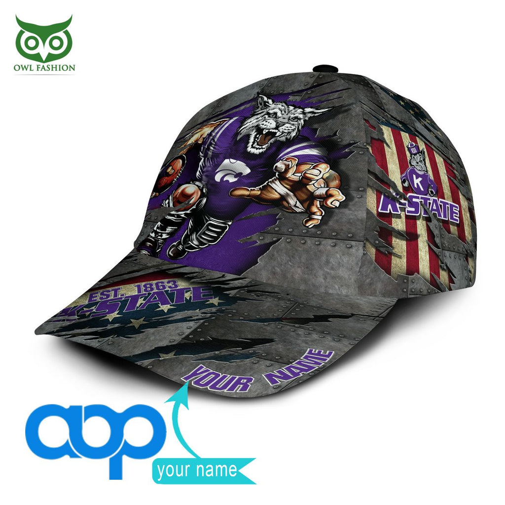 Kansas State Wildcats New 2023 Personalized NCAA Printed Cap