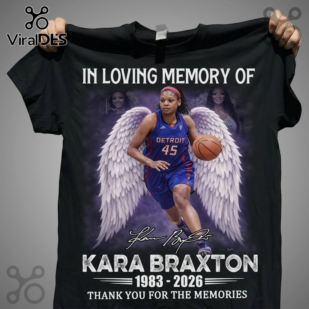 Kara Braxton Memorial Wingspan Tribute 1983-2026 Graphic T-Shirt