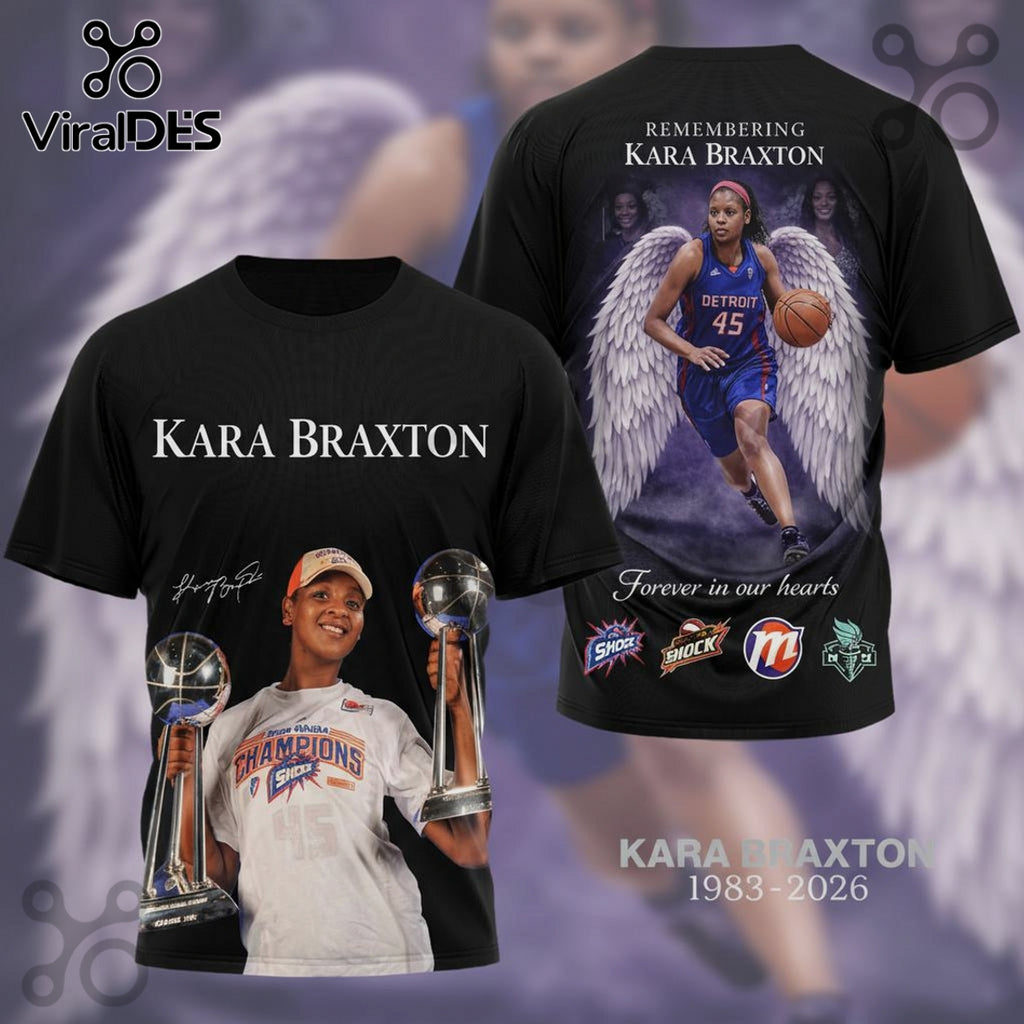 Kara Braxton WNBA Tribute Memorial Wings Graphic Premium T-Shirt