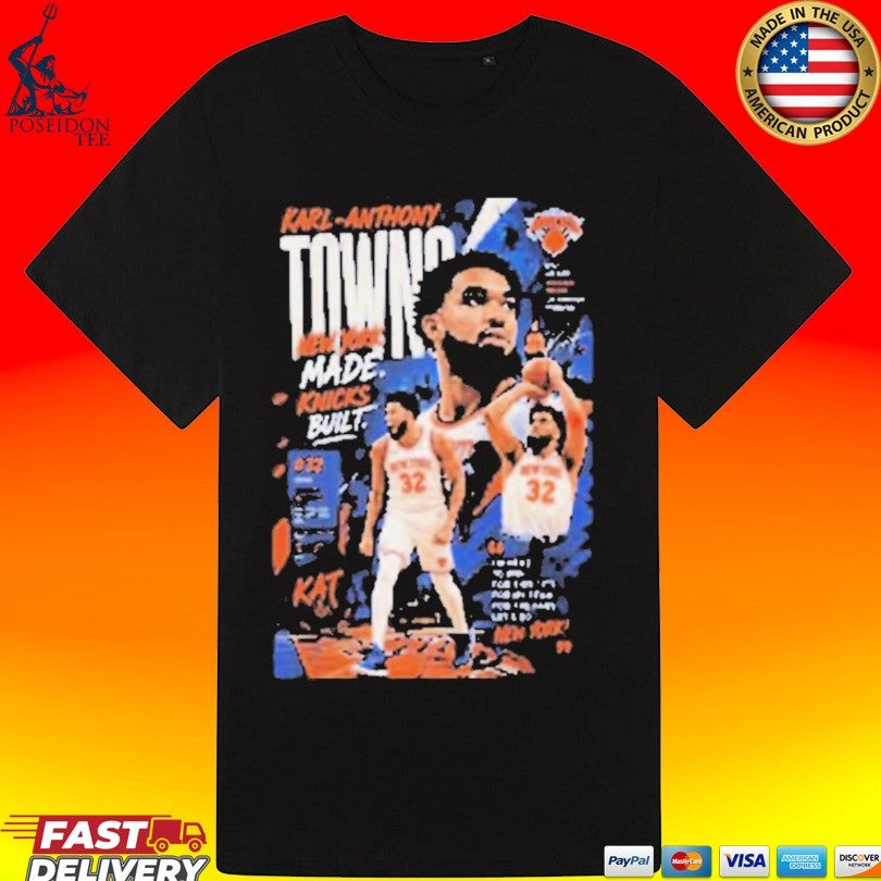 Karl Anthony Towns New York Made Knicks Built T-shirt