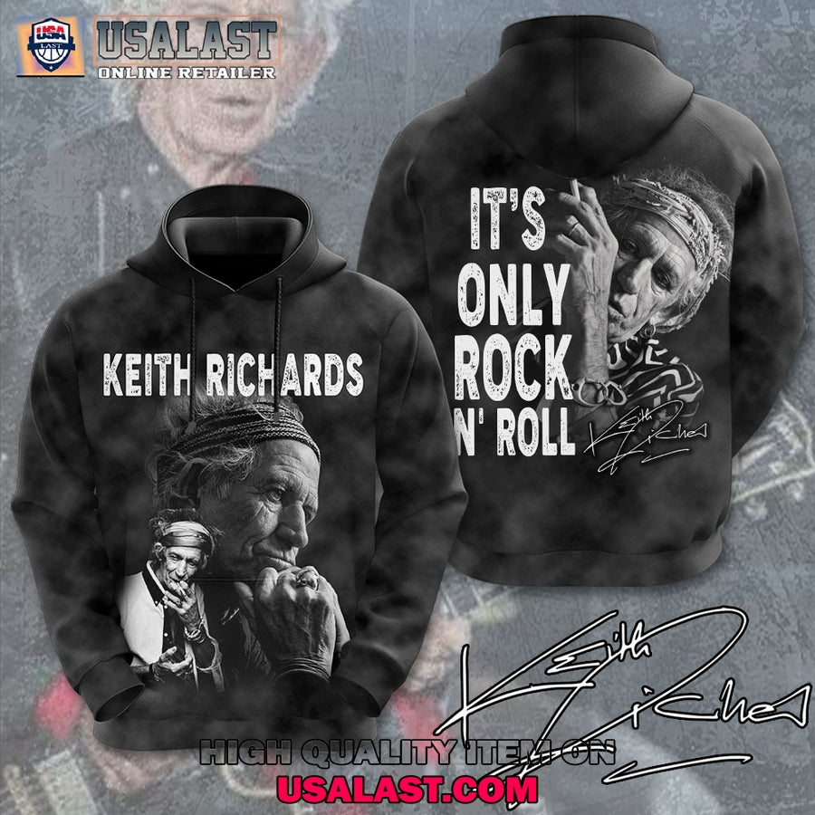 Keith Richards It’s Only Rock N Roll 3D Tee Shirt