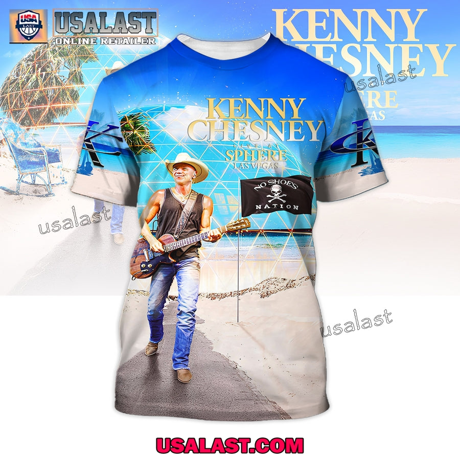 Kenny Chesney Live At Las Vegas Premium 3D T-Shirt