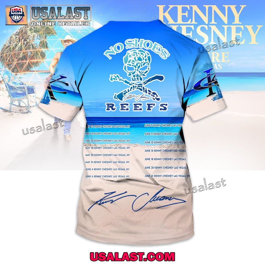 Kenny Chesney Live At Las Vegas Premium 3D T-Shirt