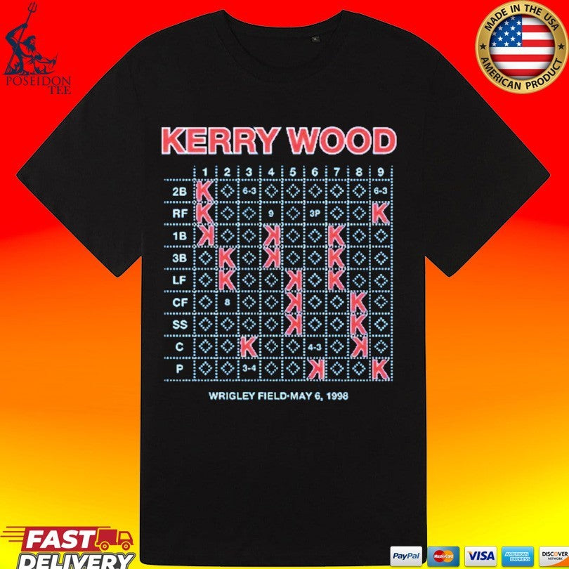 Kerry Wood 20k Scorecard Wrigley Field May 6 1998 T-shirt