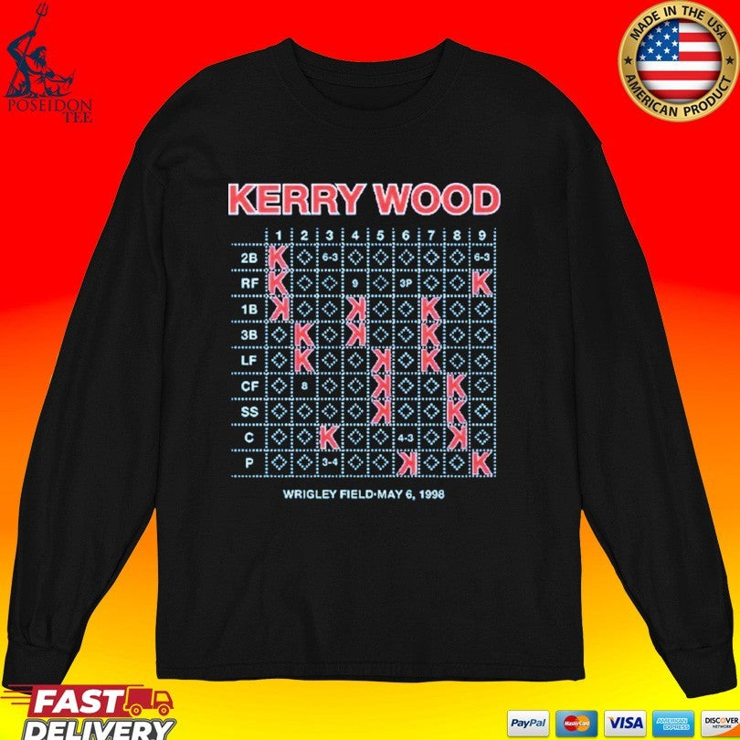 Kerry Wood 20k Scorecard Wrigley Field May 6 1998 T-shirt