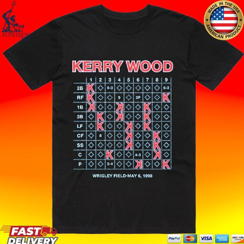 Kerry Wood 20k Scorecard Wrigley Field May 6 1998 T-shirt