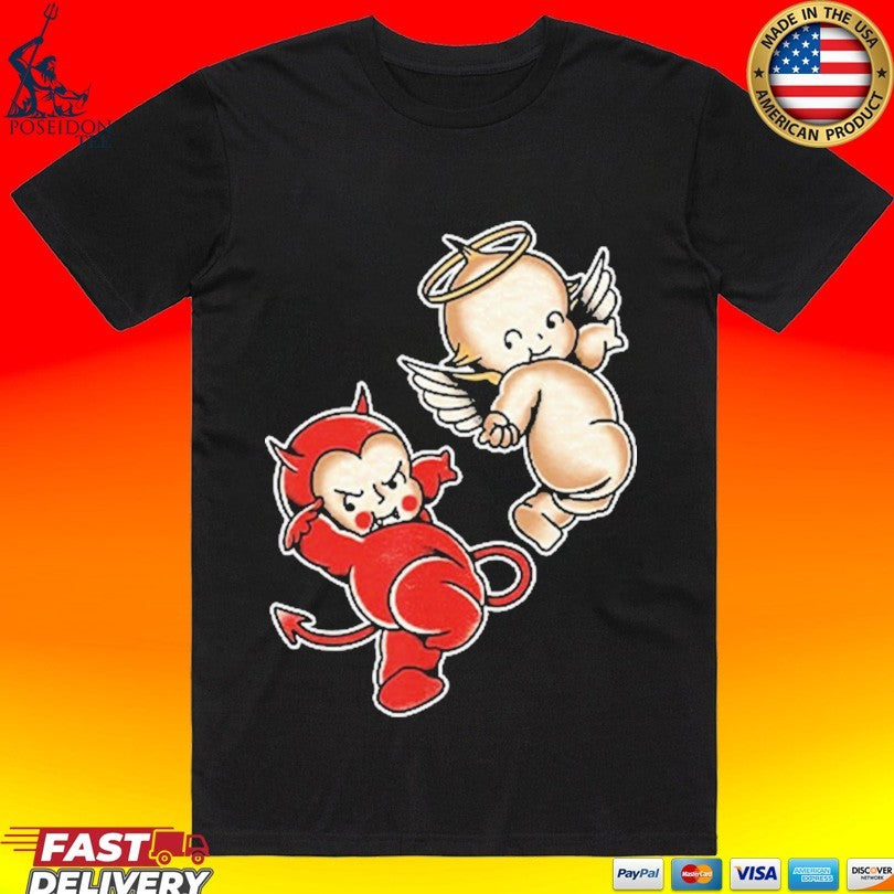 Kewpie Baby Devil Angel Cherubs T-shirt