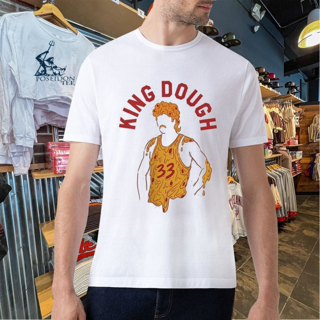 King Dough Larry Bird Pizza 33 Basketball T-shirt