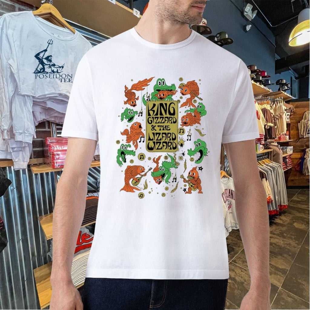 King Gizzard And The Lizard Wizard Fishie Hooks T-shirt