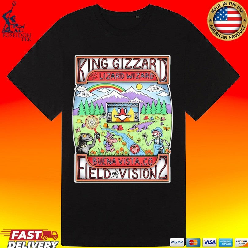 King Gizzard And The Lizard Wizard Meadow Creek In Buena Vista Co August 14-16 2026 T-shirt