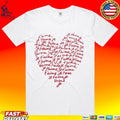 Kirsten Mcduffie Je T’aime Heart T-shirt