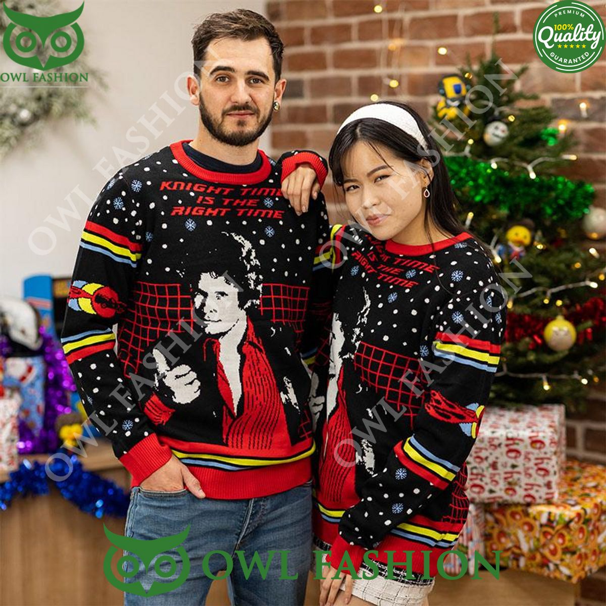 Knight Rider Knight Time Ugly Christmas Sweater Jumper