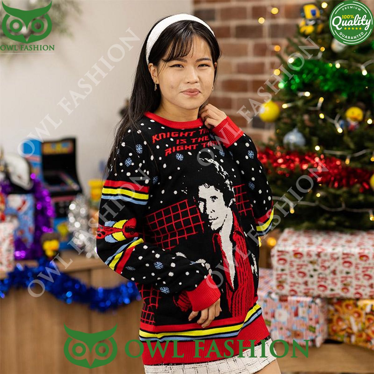Knight Rider Knight Time Ugly Christmas Sweater Jumper