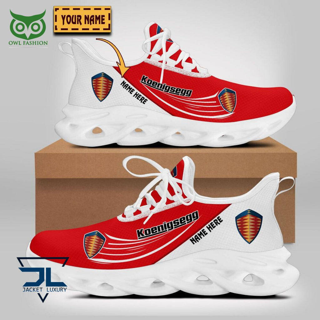 Koenigsegg Car Brand Personalized Max Soul Sneakers