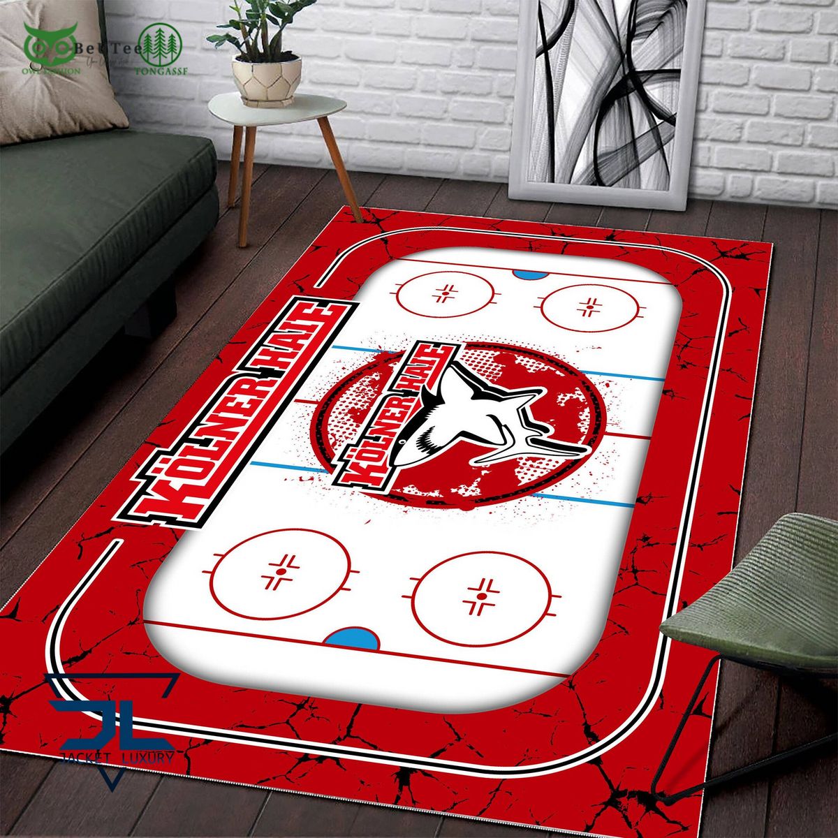 Kolner Haie Germany Ice Hockey Team Carpet Rug