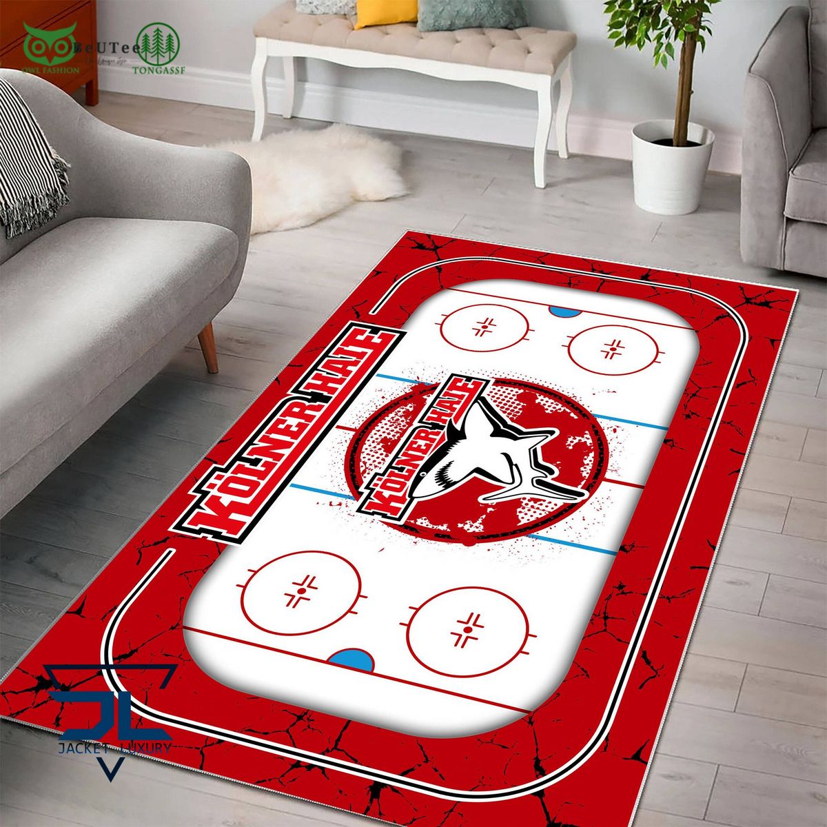 Kolner Haie Germany Ice Hockey Team Carpet Rug