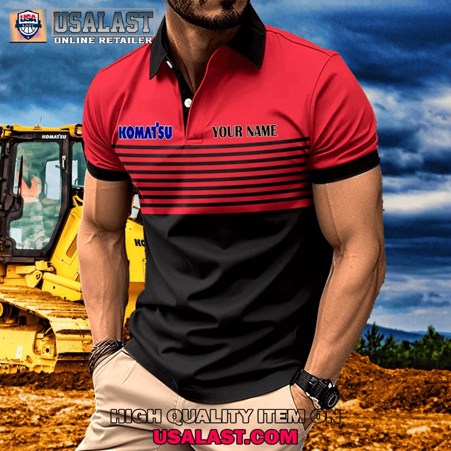 Komatsu Custom Name Men Polo Shirt