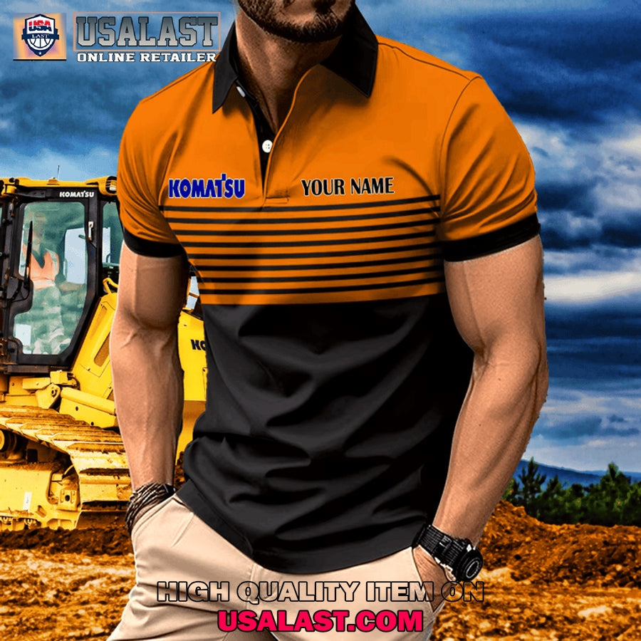 Komatsu Custom Name Men Polo Shirt