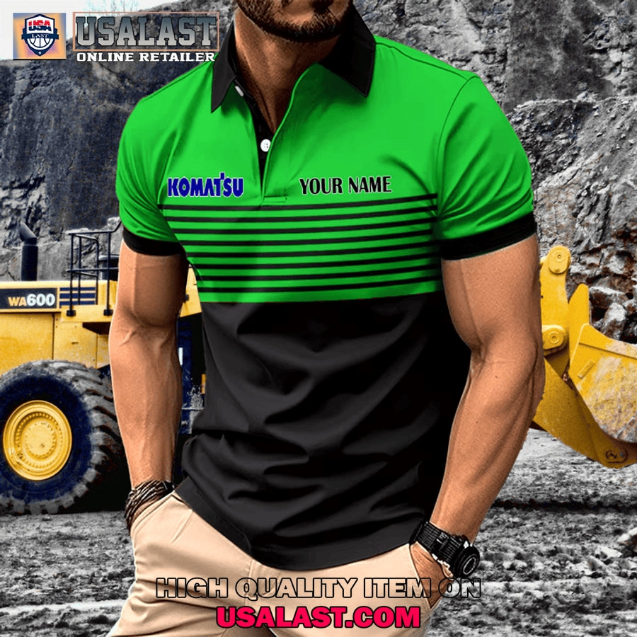 Komatsu Custom Name Men Polo Shirt